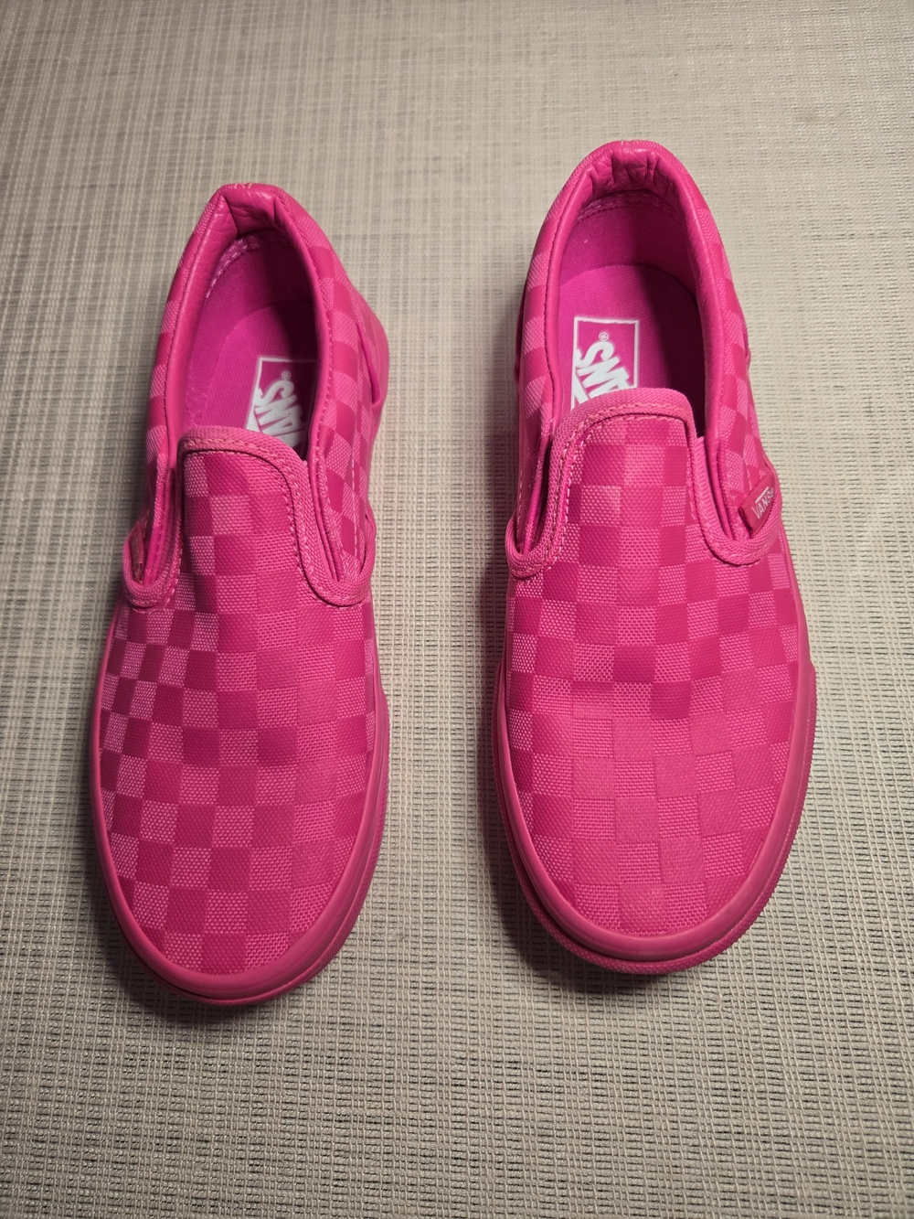 Vans Kids Slip-On Checkerboard Sneakers - Hot Pink